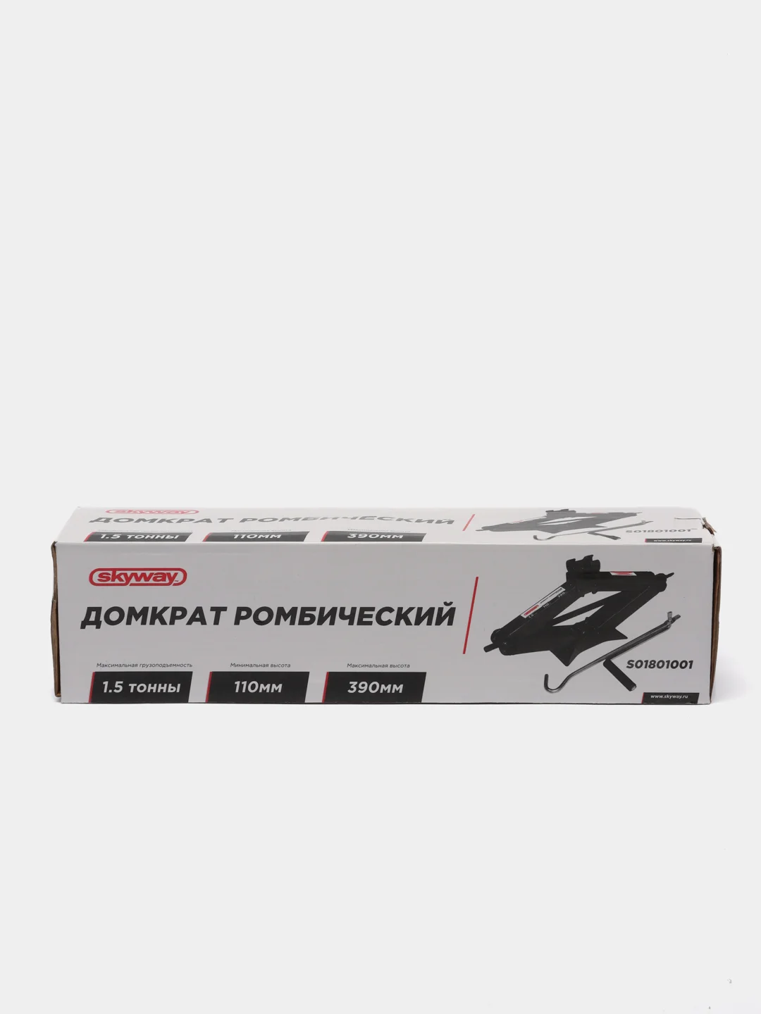 Домкрат механ ромбический 1,5т h 110-390мм SKYWAY в сумке S01801001