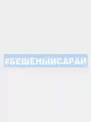 Наклейка на авто "БЕШЕНЫЙ САРАЙ" 25х3см