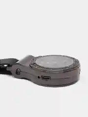 Черный брелок часы с зажигалкой и фонариком