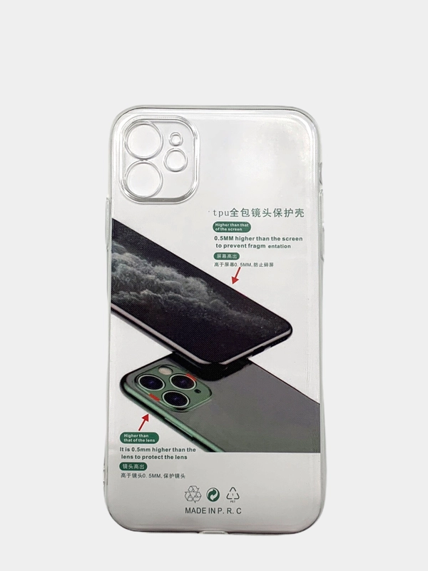 Чехол для iPhone 14, 13, 12, 11, 8, 7, XR, X, XS Pro Max Plus, SE 2020, прозрачный силикон