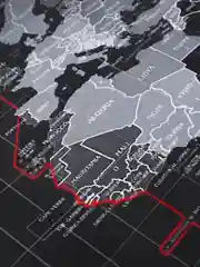 Коврик для клавиатуры и мыши "Карта Мира"