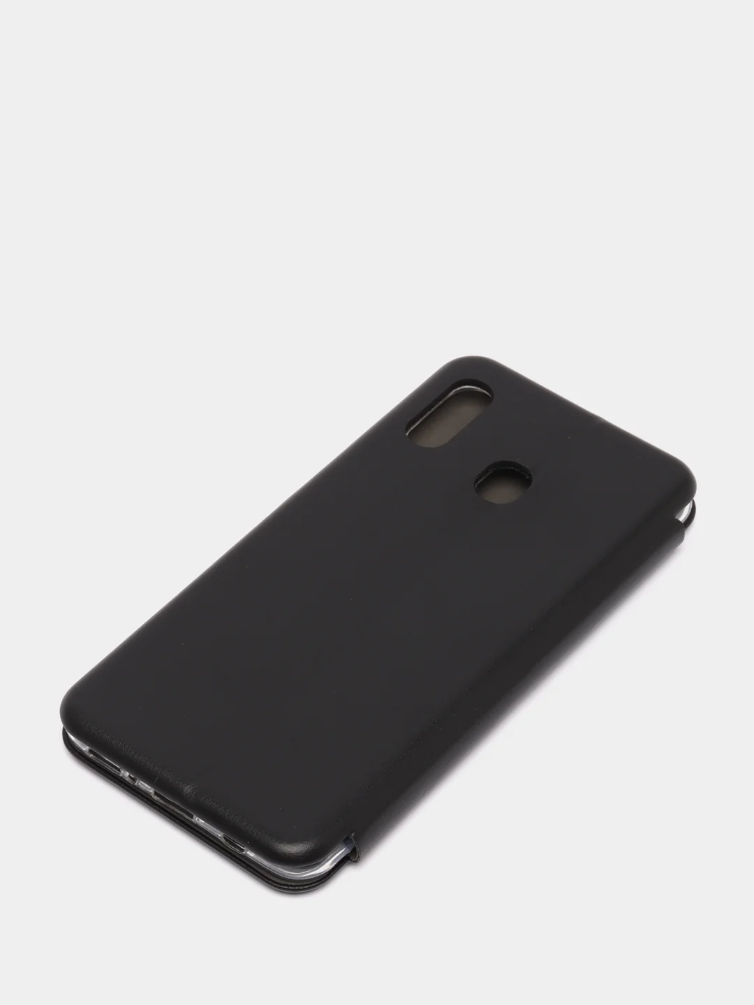 Черный чехол-книжка для Samsung Galaxy A20, A30 (Самсунг Галакси А20, А30)