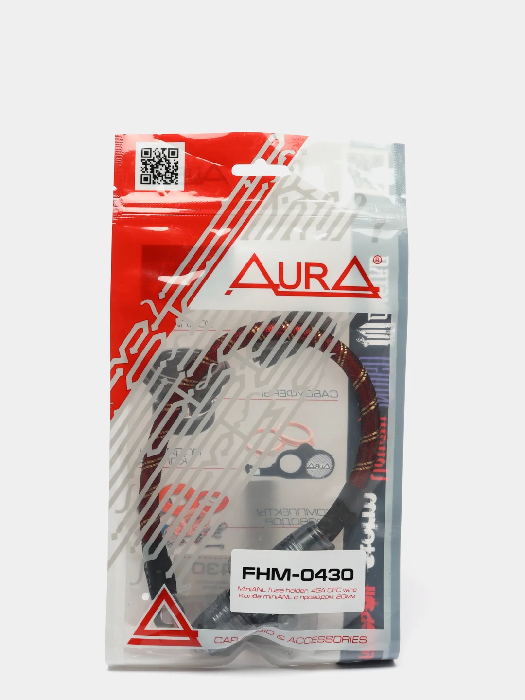 Держательпредохранителя с колбой и проводом AURA FHM-0430