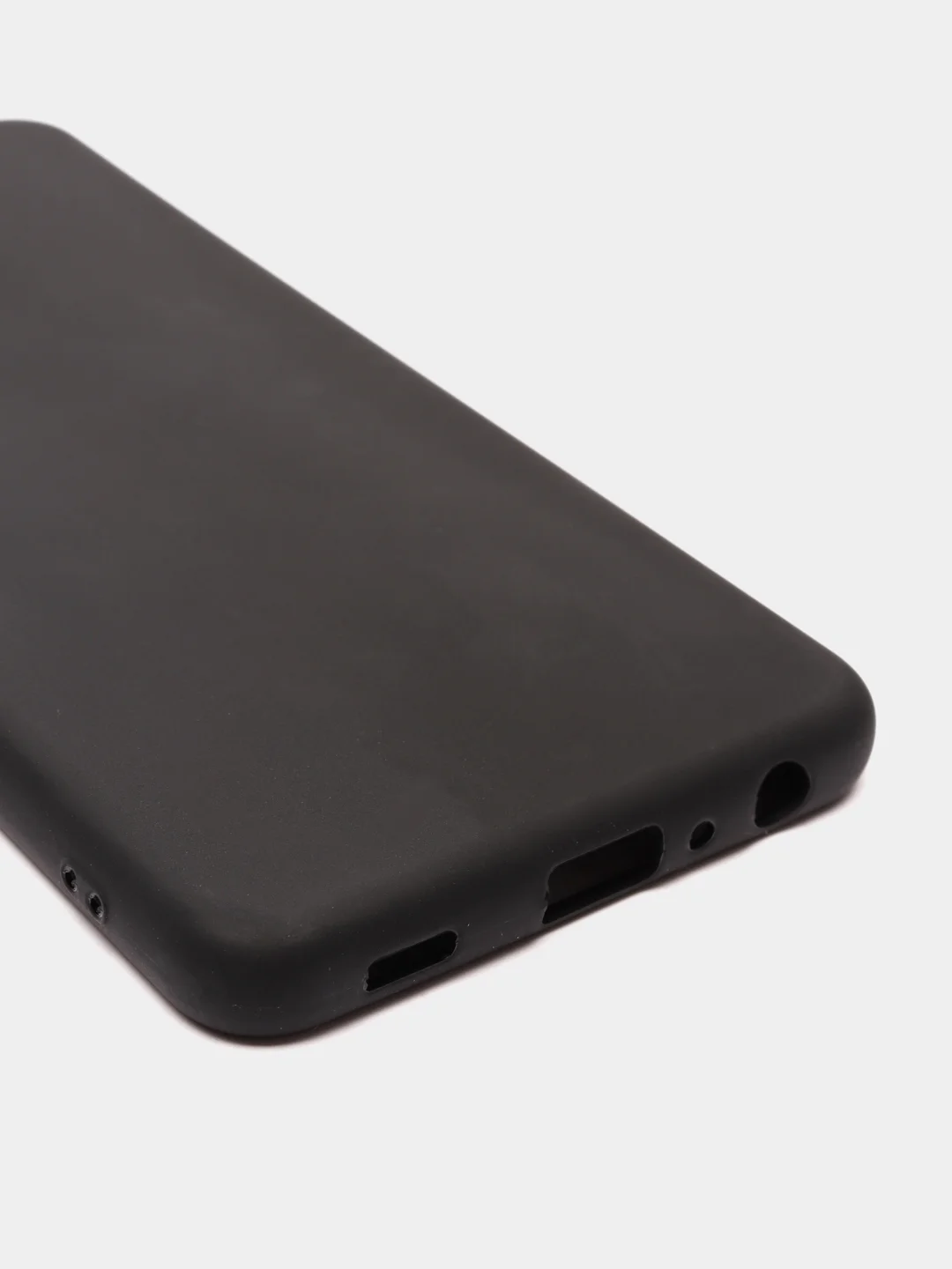 Черный чехол силиконовый для Samsung Galaxy A12, A22, A32, S21, A51, A71