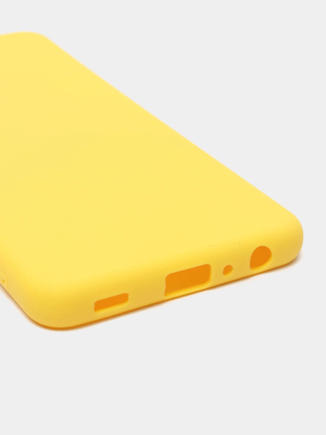 Желтый чехол силиконовый для Samsung Galaxy A12, A22, A32, S21, A51, A71