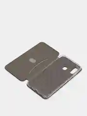 Темно-синий чехол-книжка для Samsung Galaxy A20, A30 (Самсунг Галакси А20, А30)