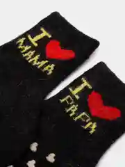 Черный носочки /носки для малышей / новорожденных АНГОРА /  антискользящие, 0-6  мес