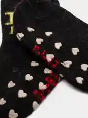 Черный носочки /носки для малышей / новорожденных АНГОРА /  антискользящие, 0-6  мес