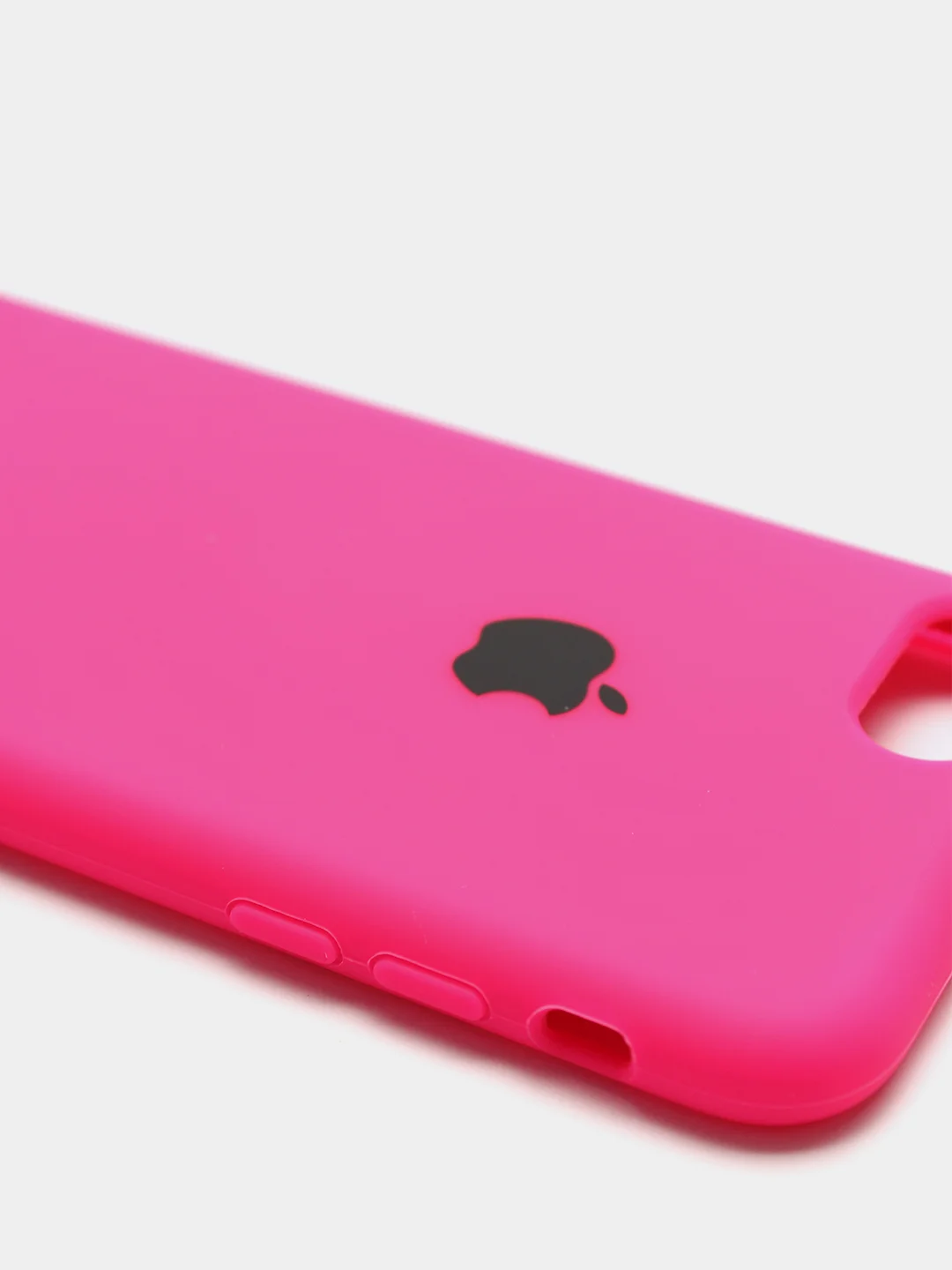 Фуксия чехол Silicone Case для iPhone 7, 8, SE 2020, с открытым низом