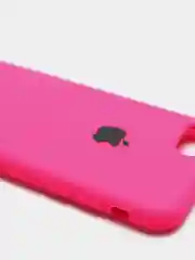 Фуксия чехол Silicone Case для iPhone 7, 8, SE 2020, с открытым низом