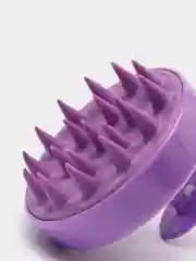 Фиолетовый щетка для мытья головы, силиконовая, массажная