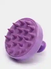 Фиолетовый щетка для мытья головы, силиконовая, массажная