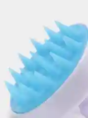 Белый щетка для мытья головы, силиконовая, массажная