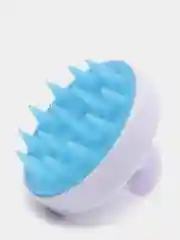 Белый щетка для мытья головы, силиконовая, массажная