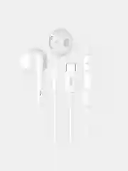 Белый наушники с микрофом вкладыши Hoco L10 Acoustic, Type-C разъём, длина 1.2 м