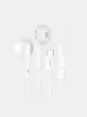 Белый наушники с микрофом вкладыши Hoco L10 Acoustic, Type-C разъём, длина 1.2 м