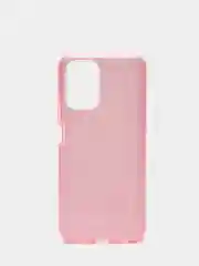 Розовый чехол блестящий Xiaomi Redmi Note 10 4G, Note 10S накладка c блёстками