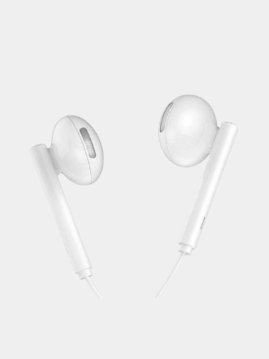 Белый наушники с микрофом вкладыши Hoco L10 Acoustic, Type-C разъём, длина 1.2 м