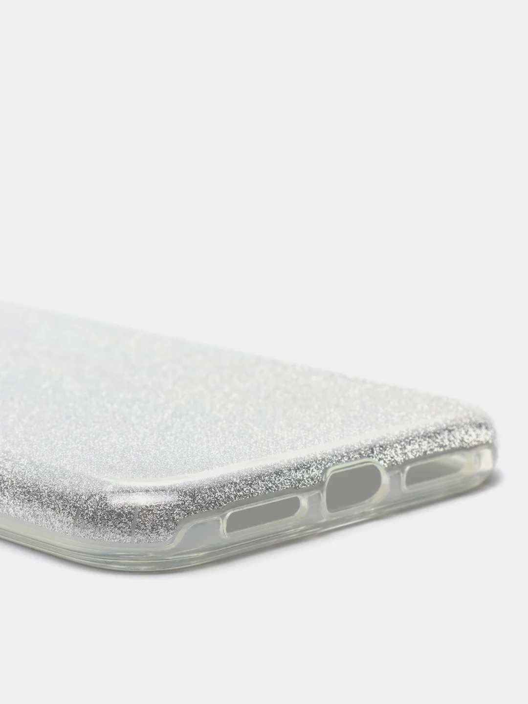 Серебряный чехол блестящий для iPhone 11, накладка c блёстками Айфон 11