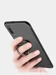 Серый металлический магнитный держатель для телефона