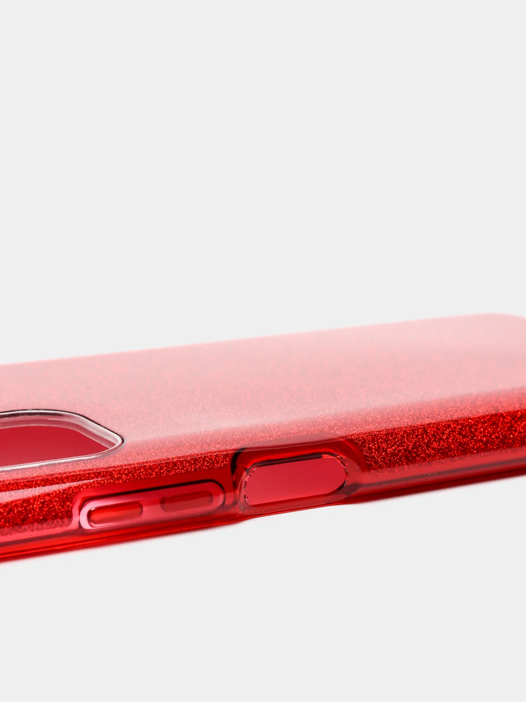 Красный чехол блестящий Xiaomi Redmi Note 10 4G, Note 10S накладка c блёстками