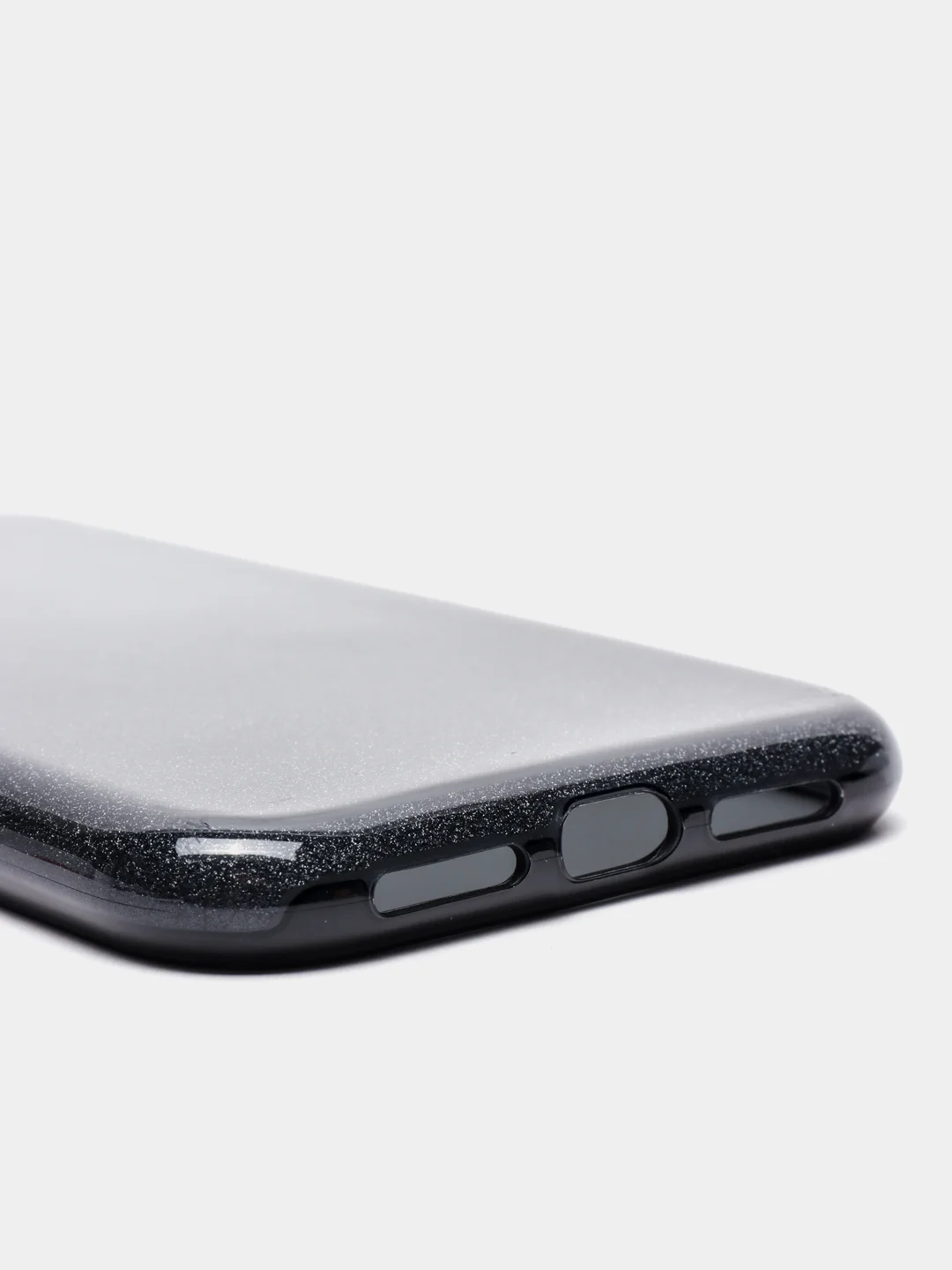 Угольный чехол блестящий для iPhone 11, накладка c блёстками Айфон 11