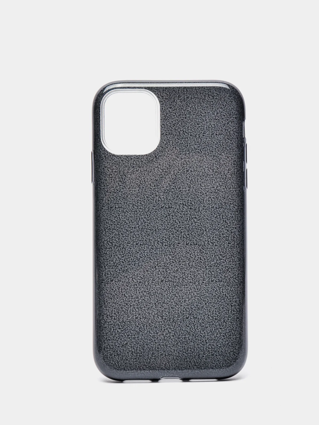 Угольный чехол блестящий для iPhone 11, накладка c блёстками Айфон 11
