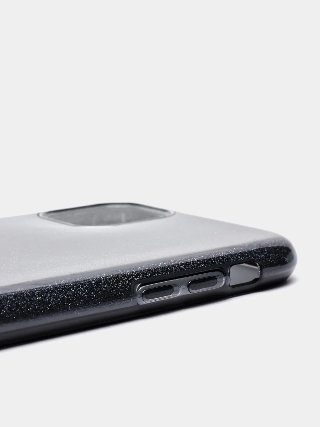 Угольный чехол блестящий для iPhone 11, накладка c блёстками Айфон 11