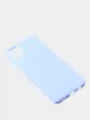 Светло-синий чехол для Samsung A12 / Samsung M12 цветной матовый