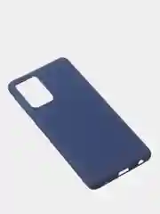 Темно-синий чехол для Samsung A72 цветной матовый