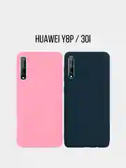 Синий чехол для Huawei P40, P40 Pro матовый силиконовый
