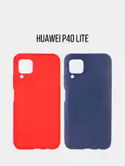 Синий чехол для Huawei P40, P40 Pro матовый силиконовый