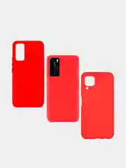 Красный чехол для Huawei P40, P40 Pro матовый силиконовый