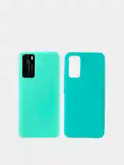 Бирюзовый чехол для Huawei P40, P40 Pro матовый силиконовый