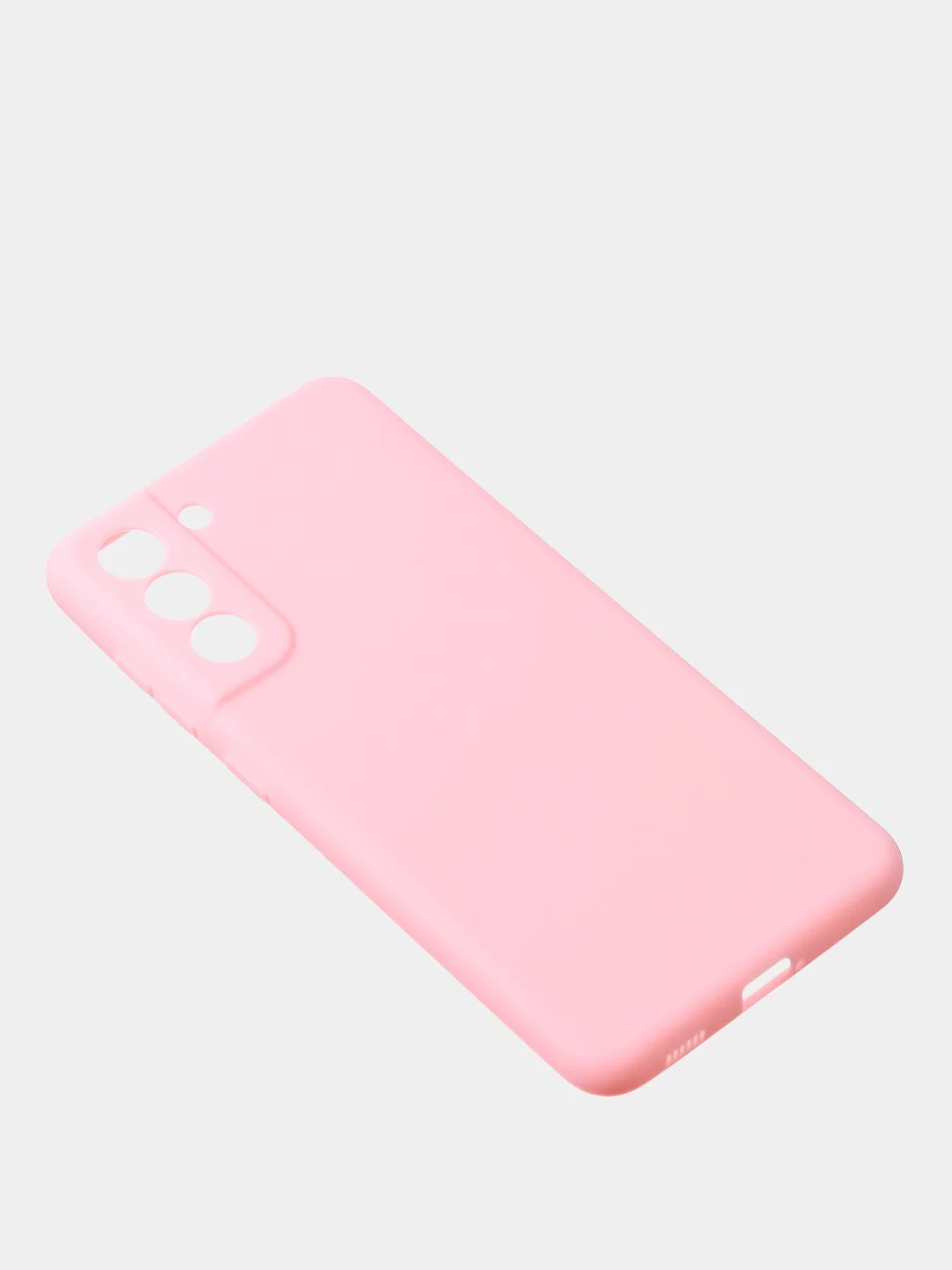 Розовый чехол для Samsung S21 FE цветной матовый