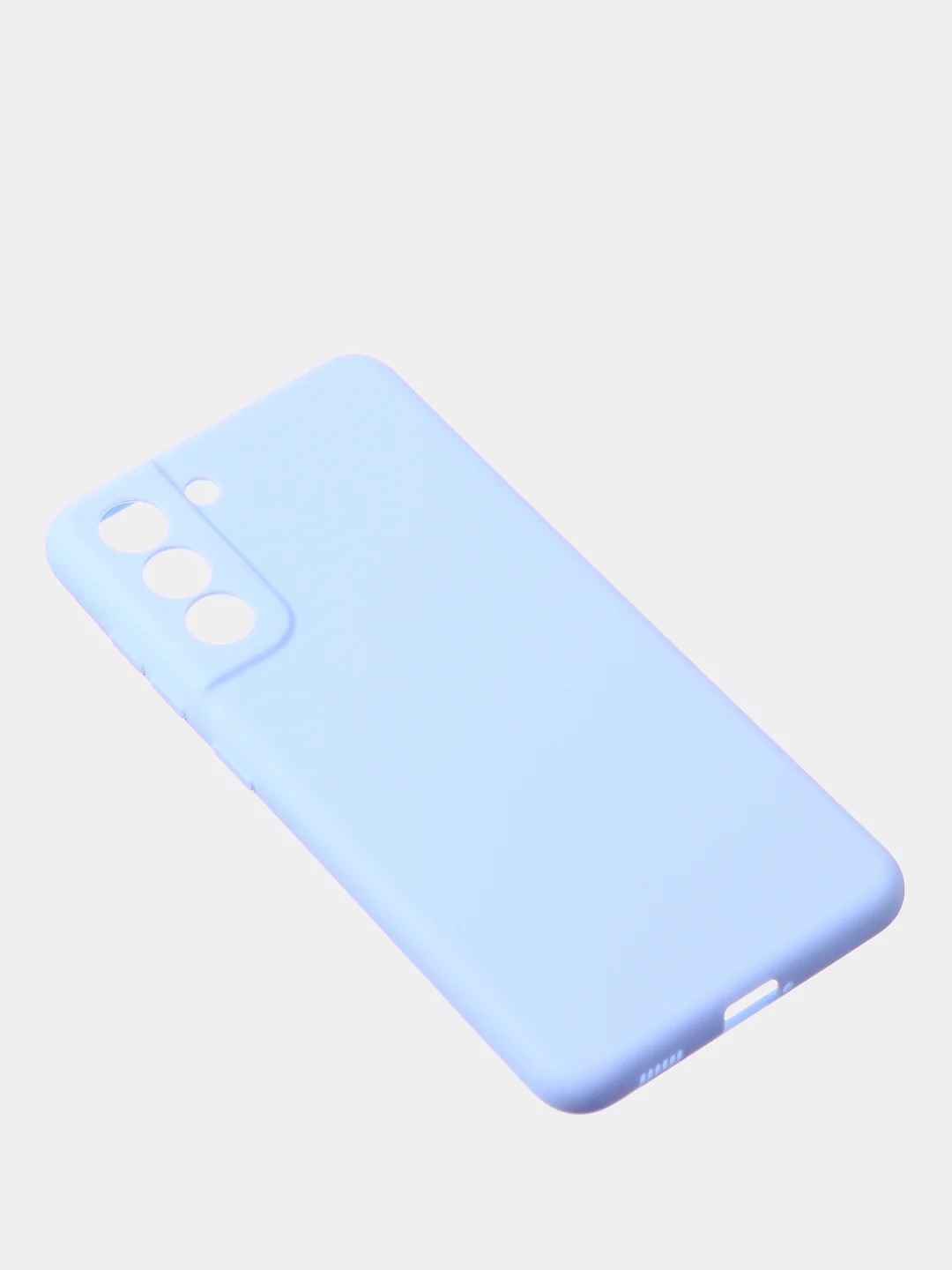 Светло-синий чехол для Samsung S21 FE цветной матовый