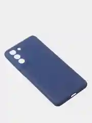Темно-синий чехол для Samsung S21 FE цветной матовый