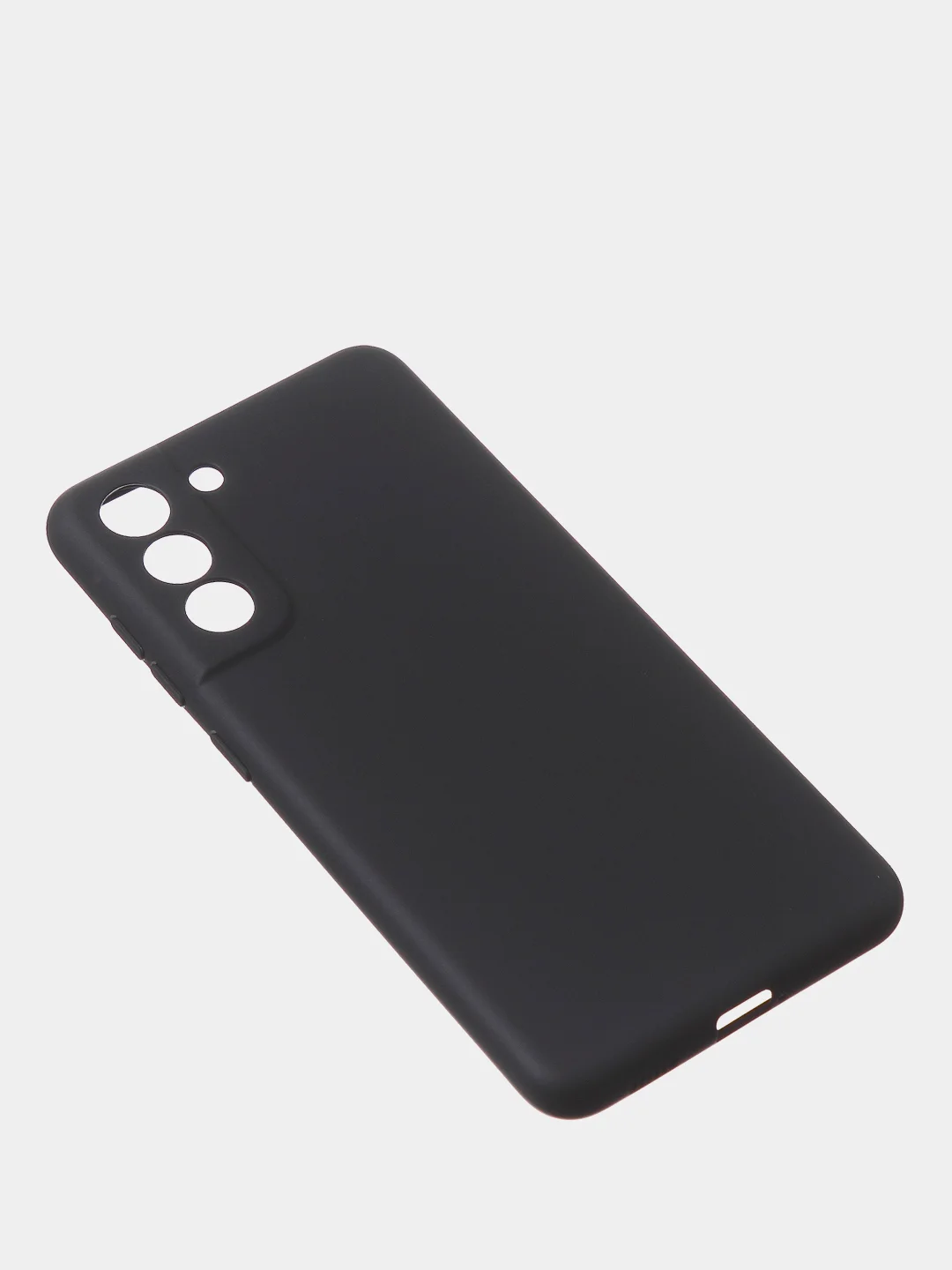 Черный чехол для Samsung S21 FE цветной матовый
