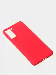 Красный чехол для Samsung S21 Plus цветной матовый