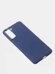 Темно-синий чехол для Samsung S21 Plus цветной матовый