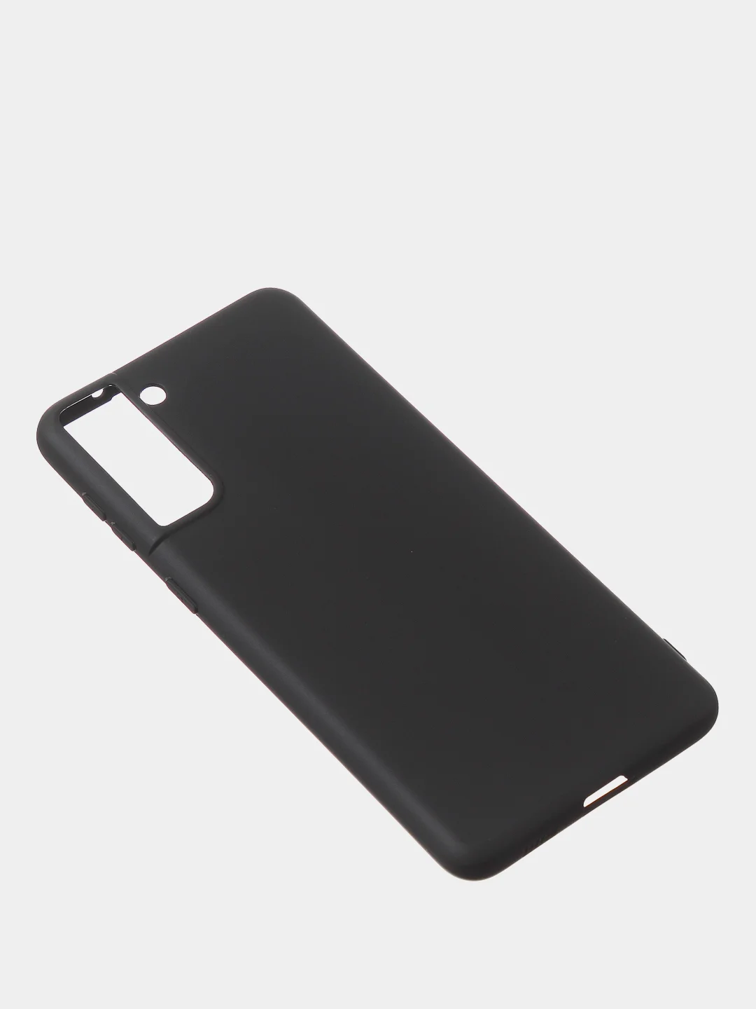 Черный чехол для Samsung S21 Plus цветной матовый