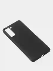 Черный чехол для Samsung S21 Plus цветной матовый