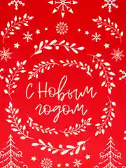 Коралловый новогодняя коробка-пакет