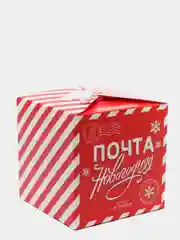 Красный новогодняя коробка квадратная