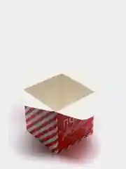 Красный новогодняя коробка квадратная