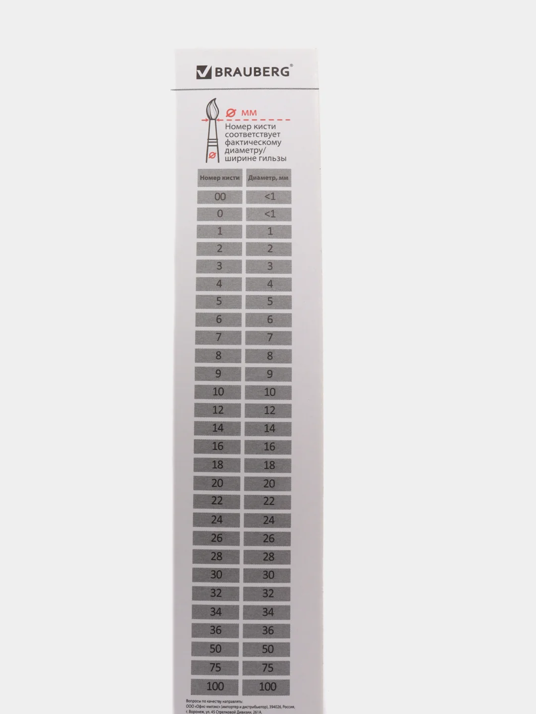 Кисть художественная BRAUBERG"CLASSIC", синтетика мягкая, круглая, № 0,200685