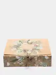 Бежевый коробка новогодняя