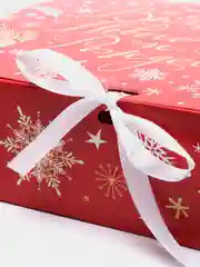 Красный коробка новогодняя