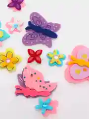 Наклейки из фетра "Бабочки", 10 шт., ассорти