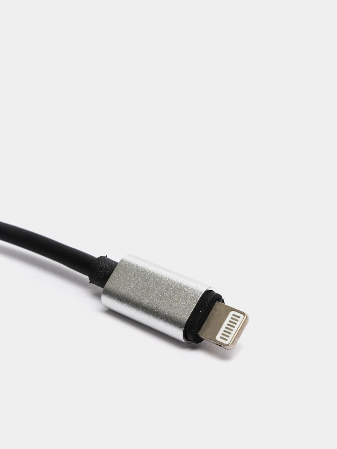 Серебряный переходник адаптер 2в1 для наушников AUX аукс 3.5 мм и Lightning iPhone на айфон